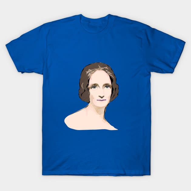 Retrato de Mary Shelley T-Shirt by Slownessi